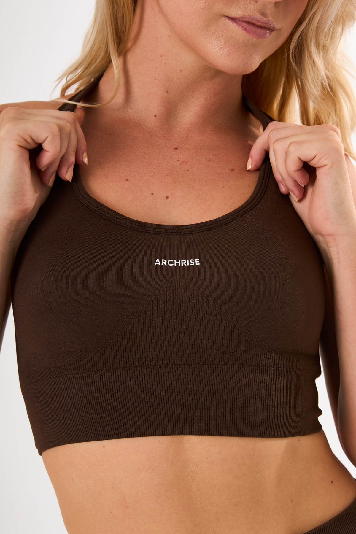 Espresso Crush Halter Neck Bra Kahverengi