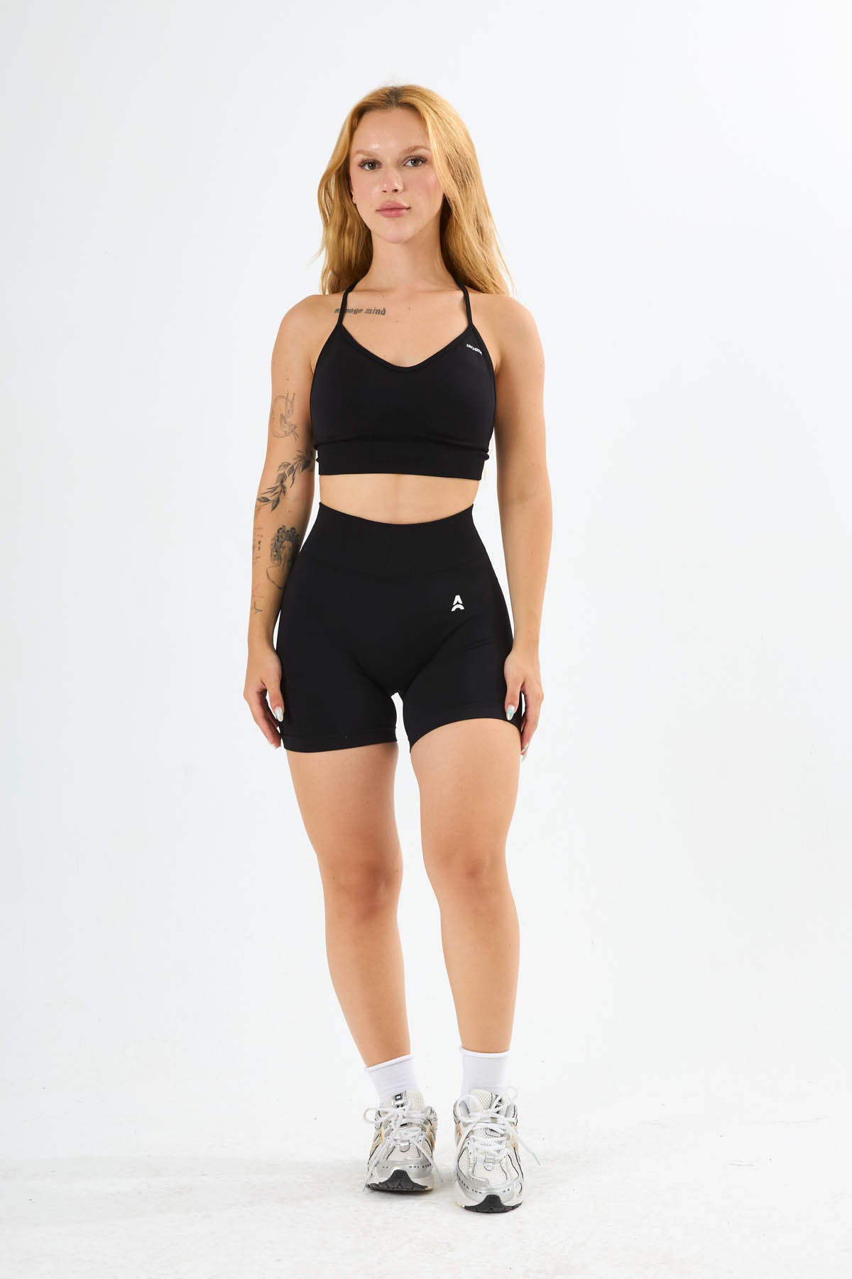 Dark Allure Corset Biker Short Siyah