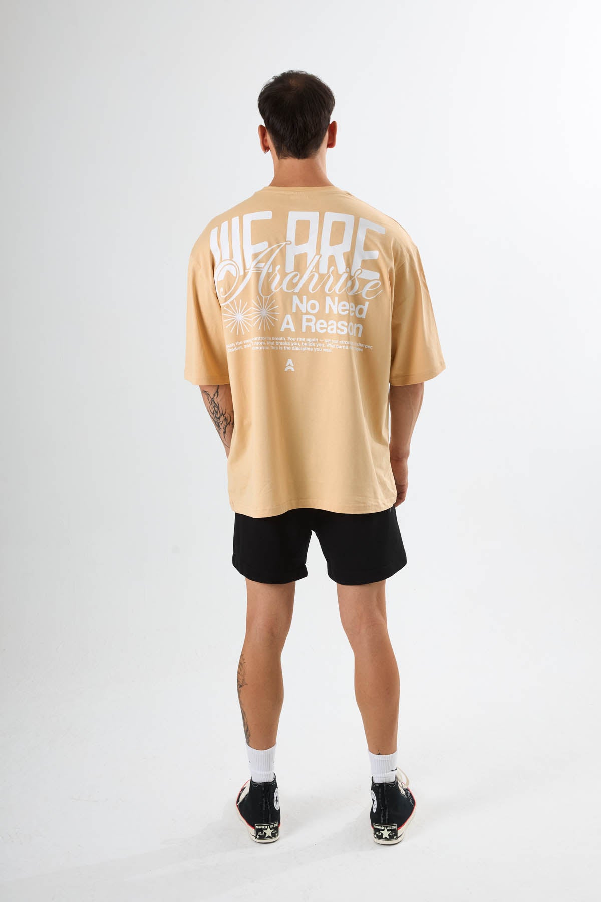 We Are Archrise Oversize T-Shirt Bej