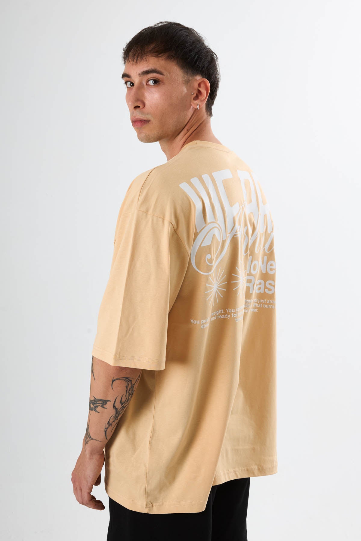 We Are Archrise Oversize T-Shirt Bej