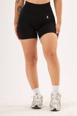 Dark Allure Corset Biker Short Siyah