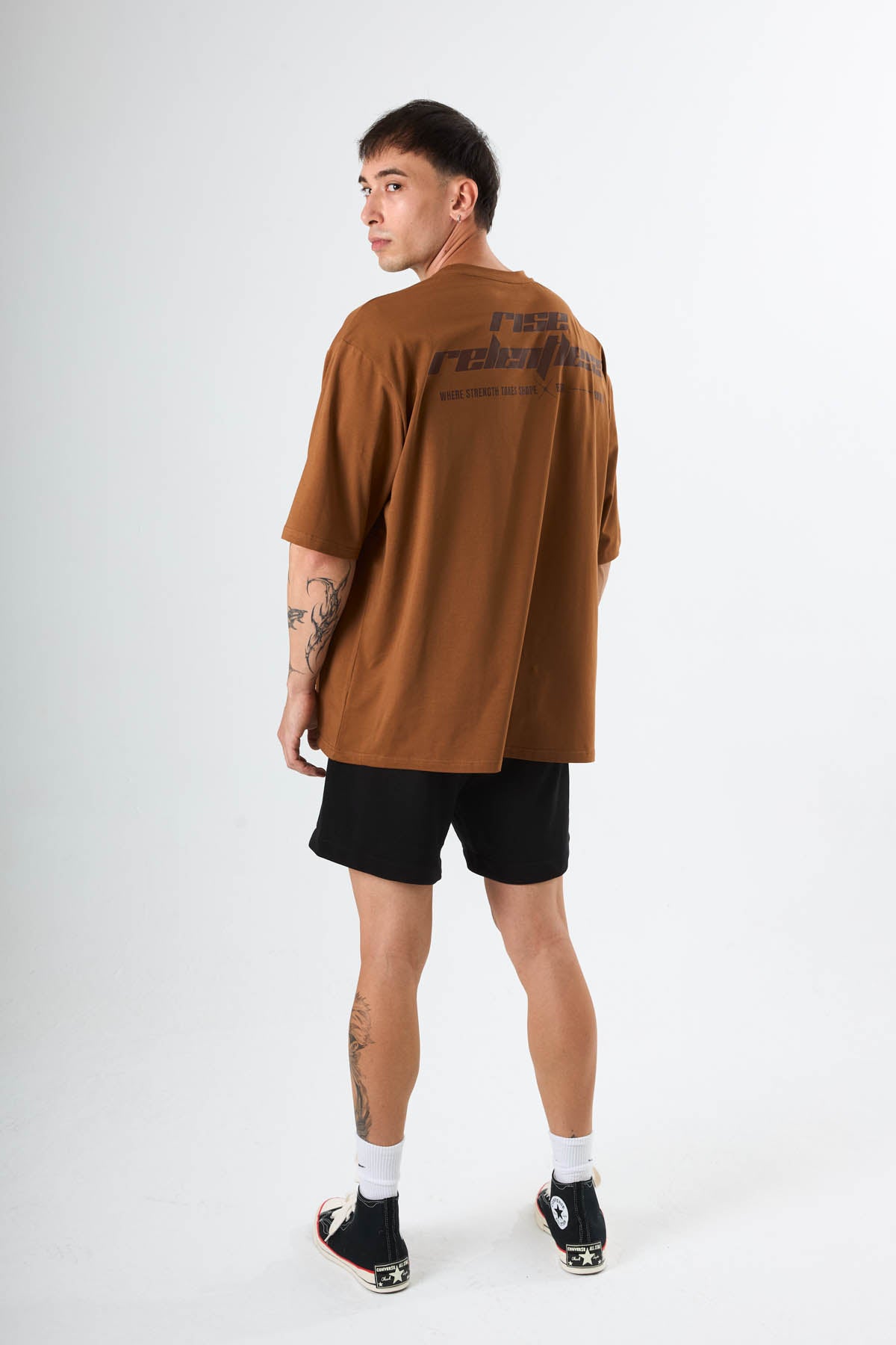 Rise Relentless Oversize Tişört Kahverengi