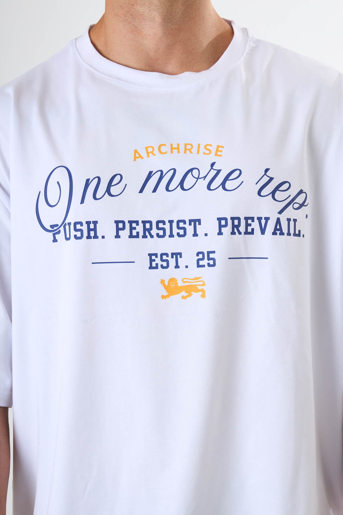 No Rush Oversize Tişört Beyaz