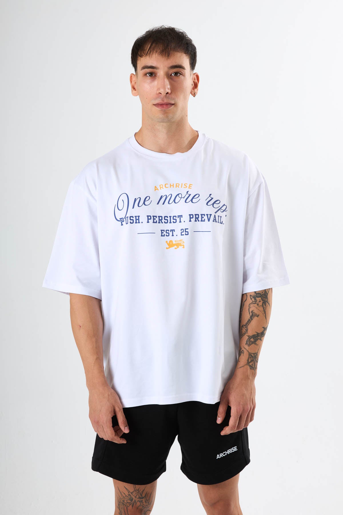 No Rush Oversize Tişört Beyaz