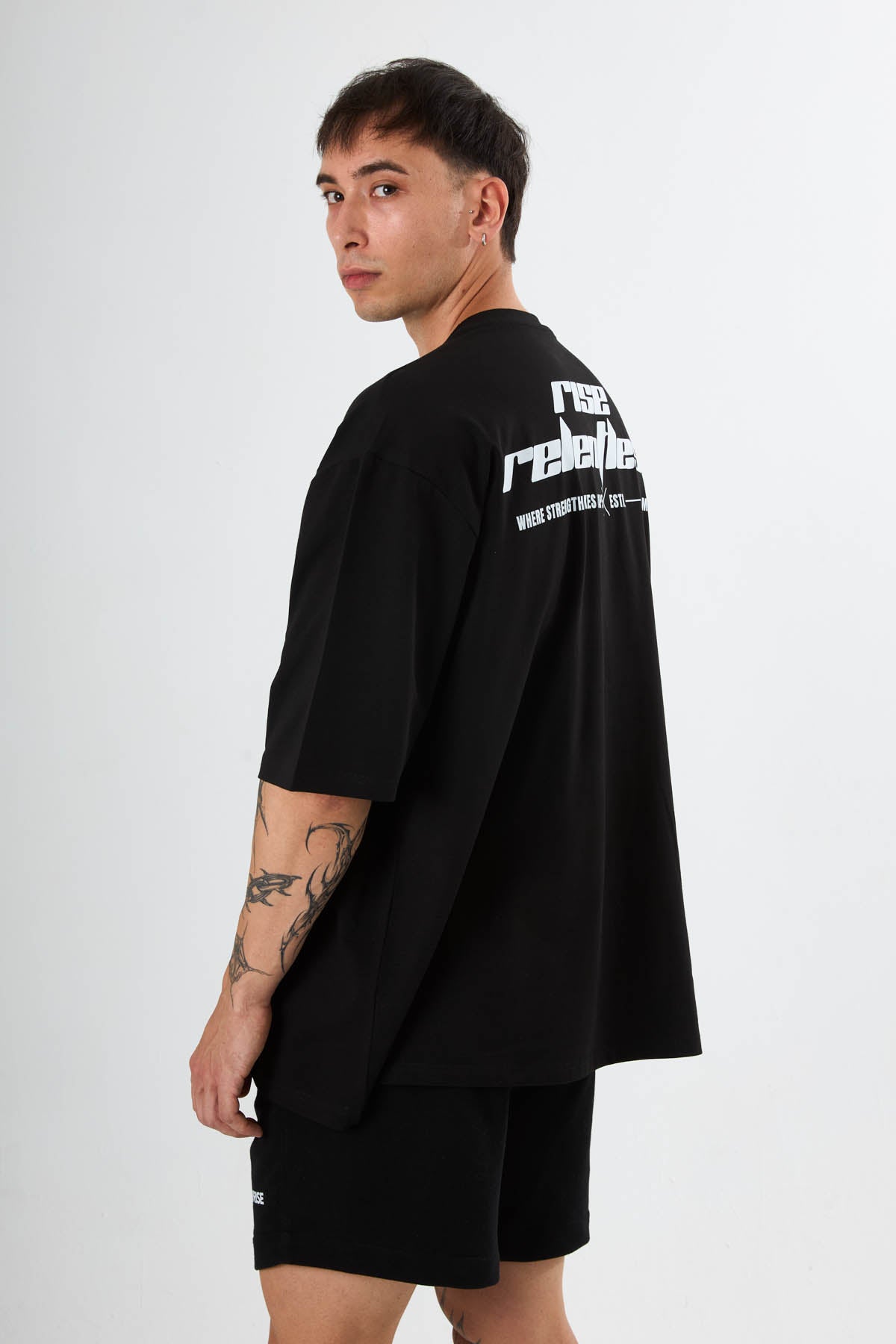 Rise Relentless Oversize Tişört Siyah