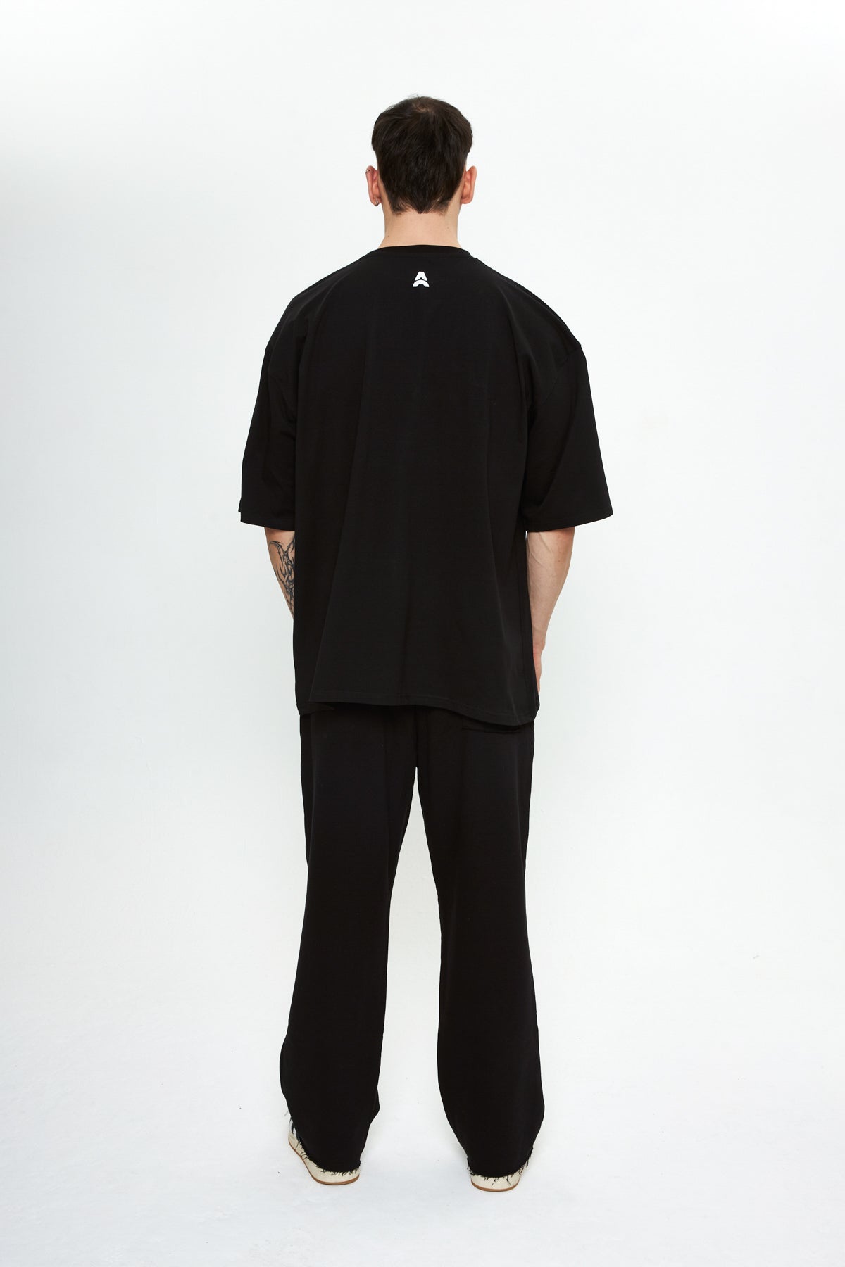 Archrise Camouflage Printed Oversize T-Shirt Siyah