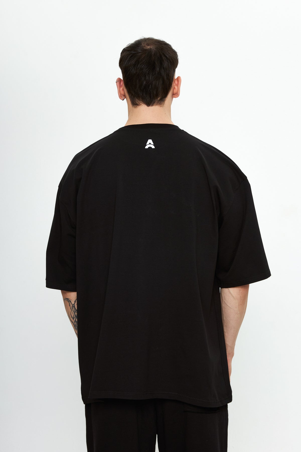 Archrise Camouflage Printed Oversize T-Shirt Siyah
