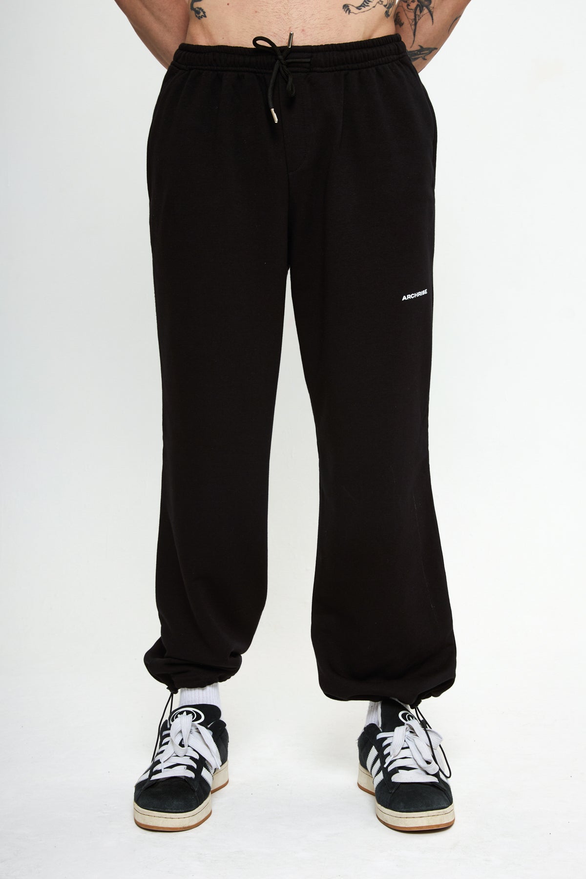 Archrise Unisex Ayarlanabilir Paça Pant Siyah
