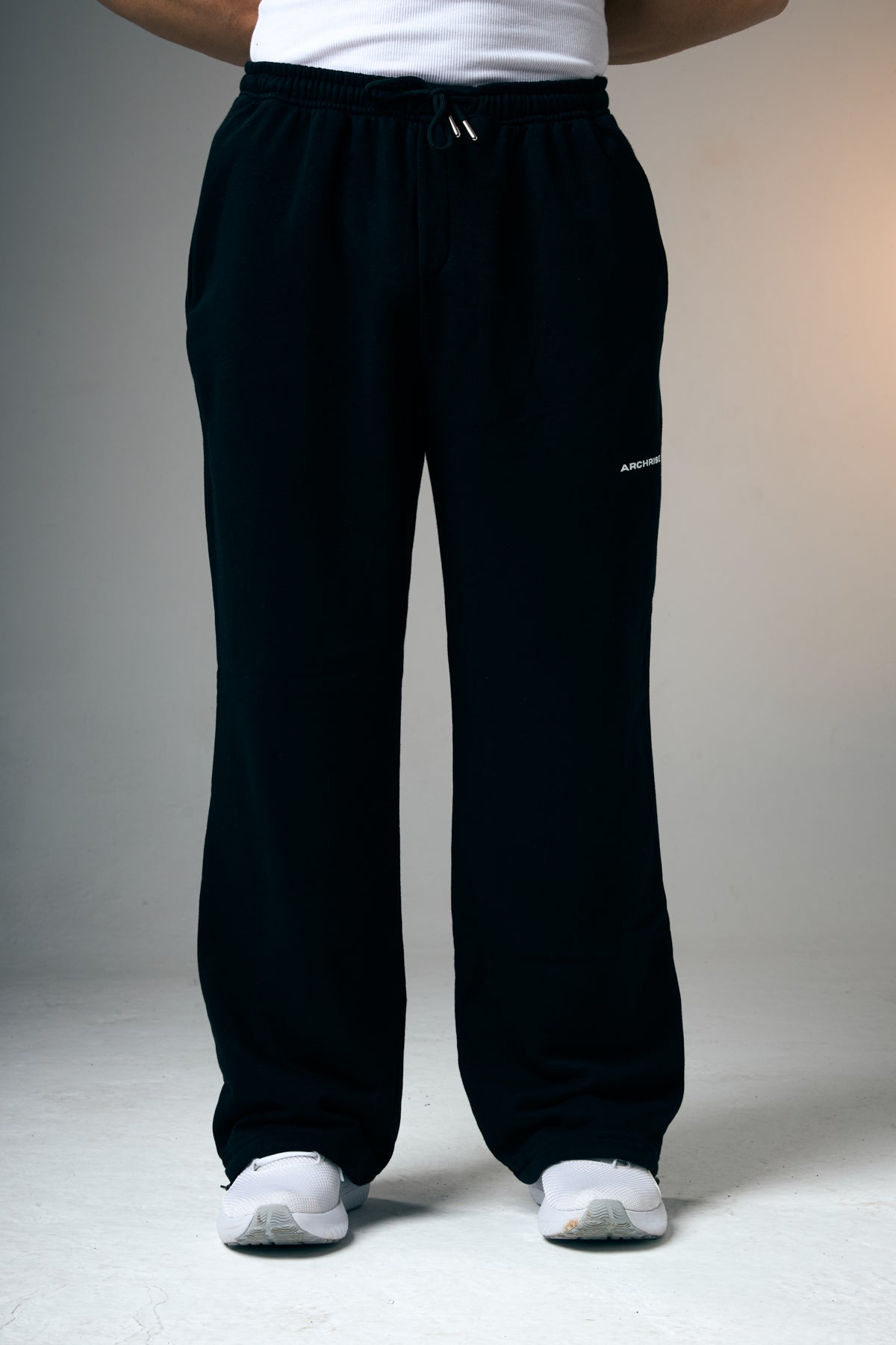 Archrise Unisex Ayarlanabilir Paça Pant Siyah