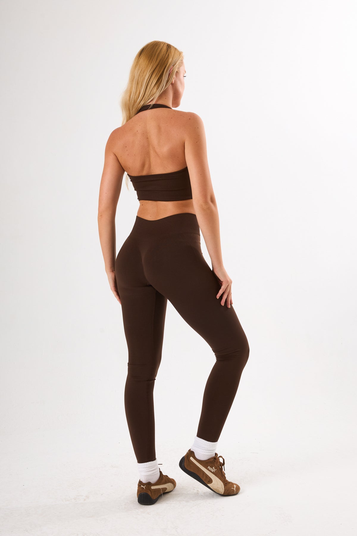 Espresso Crush Corset Tayt Kahverengi