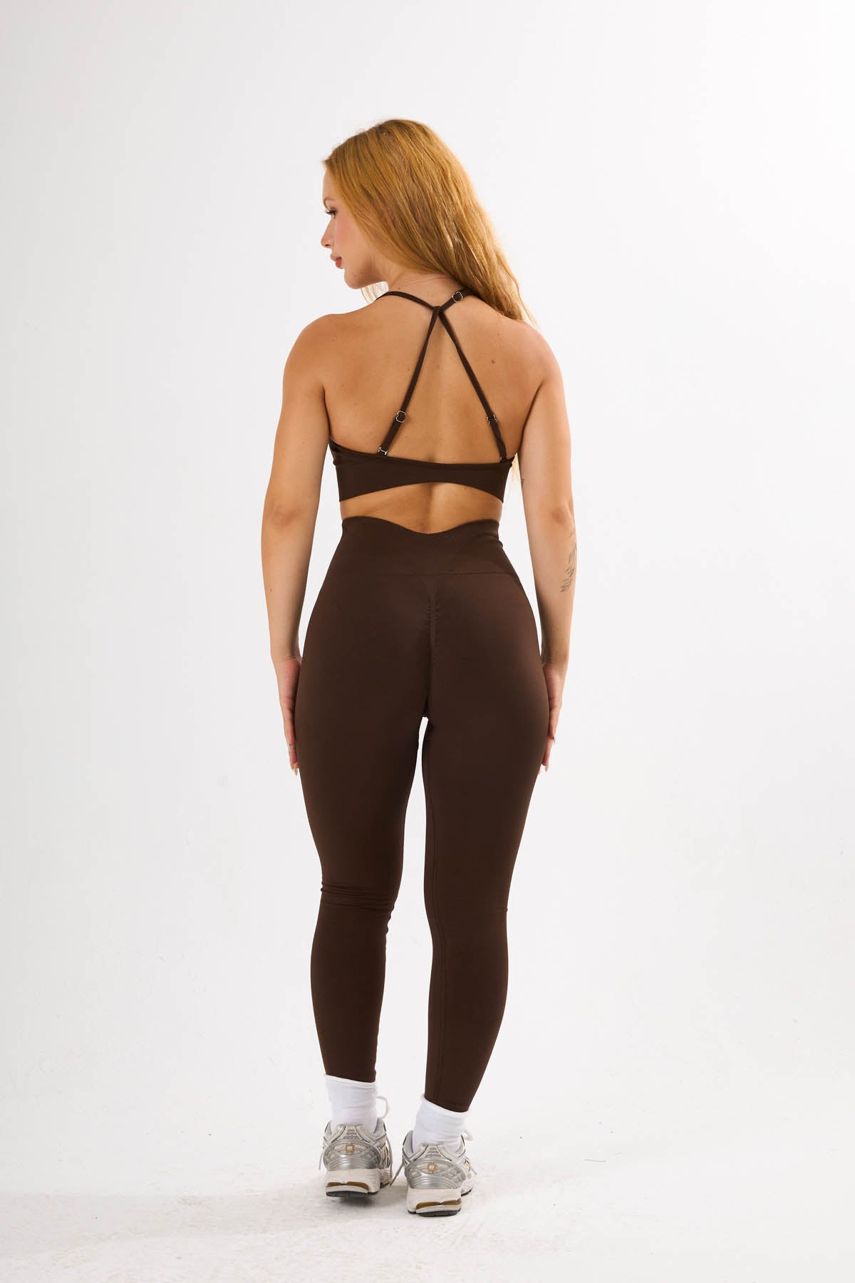 Espresso Crush V Shape Corset Tayt Kahverengi
