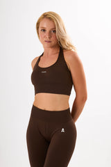 Espresso Crush Halter Neck Bra Kahverengi