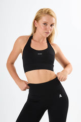 Dark Allure Halter Neck Bra Siyah