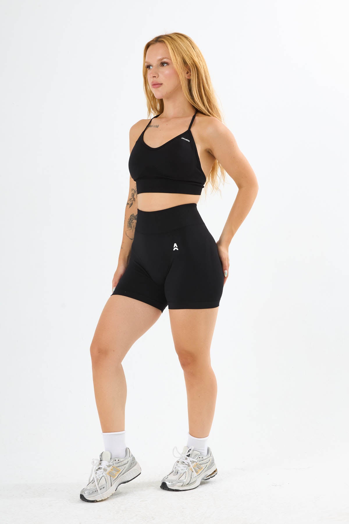 Dark Allure Corset Biker Short Siyah