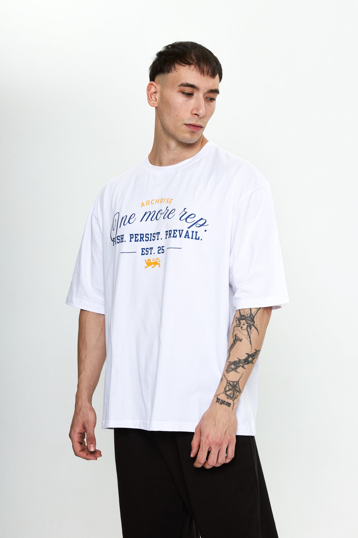 No Rush Oversize T-Shirt Beyaz