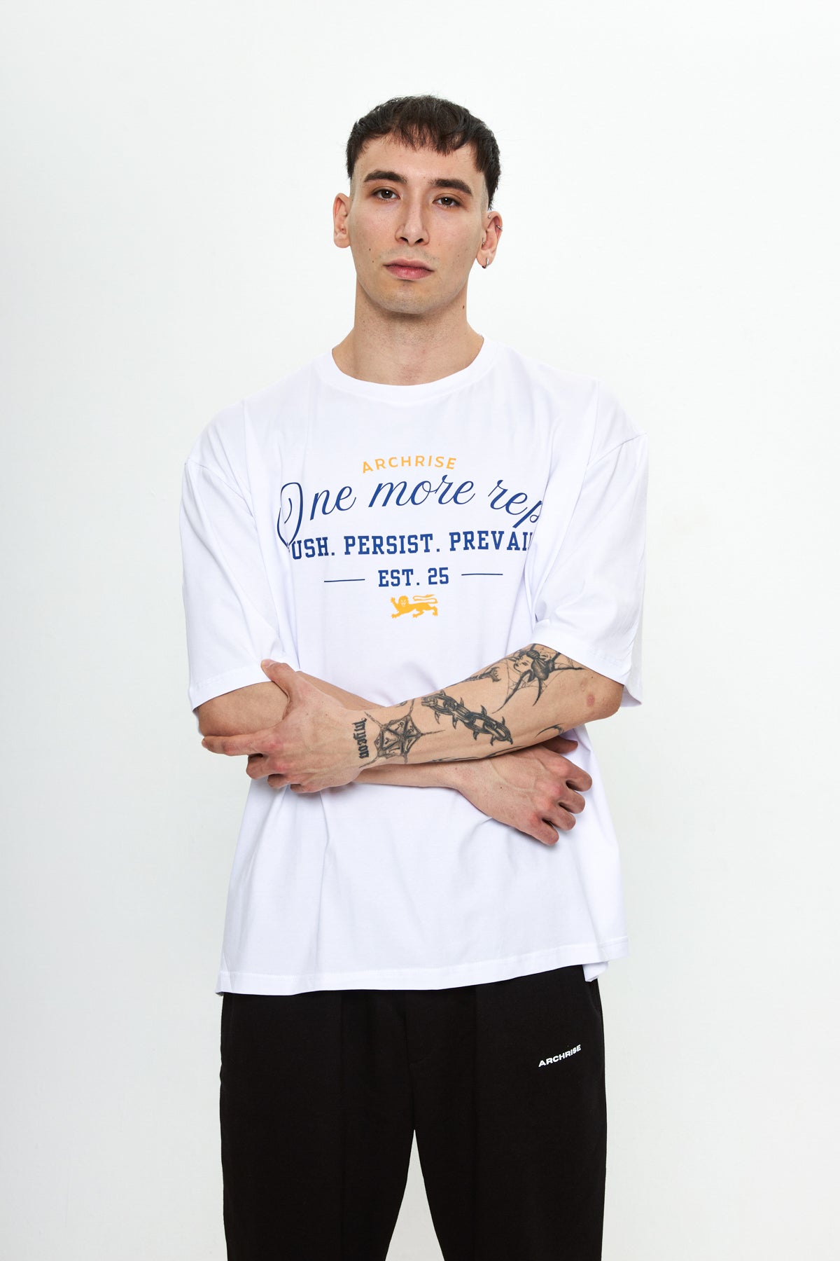 No Rush Oversize T-Shirt Beyaz