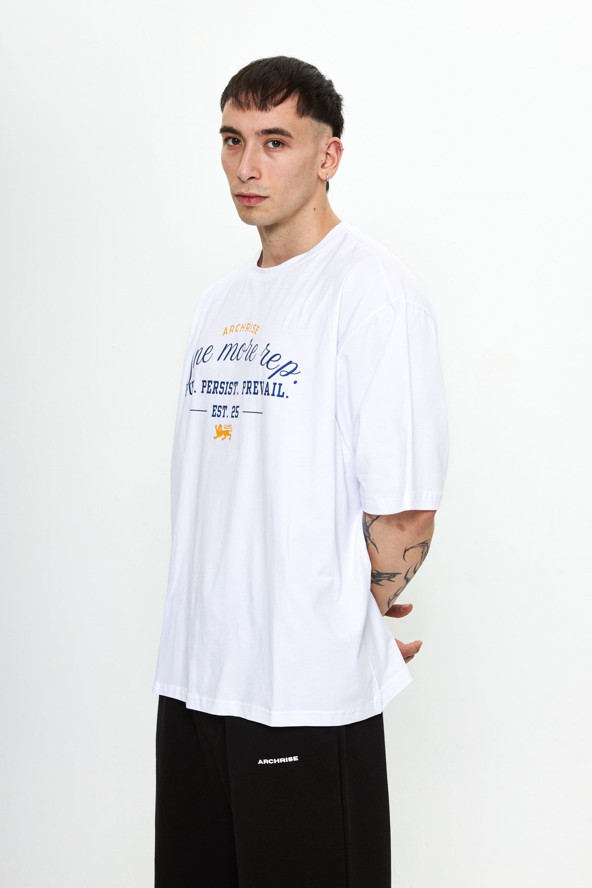 No Rush Oversize T-Shirt Beyaz